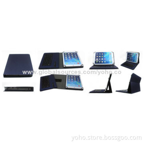 10-inch Universal Bluetooth Keyboard Case with BQB/CE/RoHS Mark, Made of PU Material